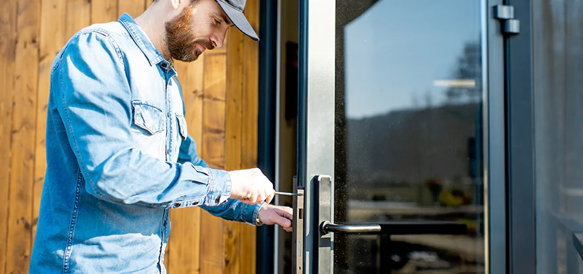 Frameless Glass Storefront Door Locks Replacement in Pensacola